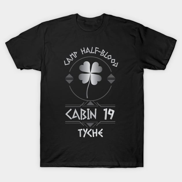 Cabin #19 in Camp Half Blood, Child of Tyche – Percy Jackson inspired design T-Shirt by NxtArt